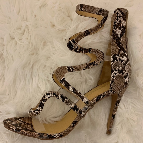 Python Strapped Heels - Picture 1 of 5